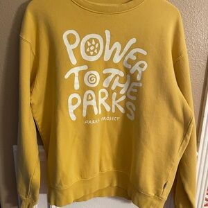 Parks Project Power To The Parks Mustard Sweatshirt with Graphics XL